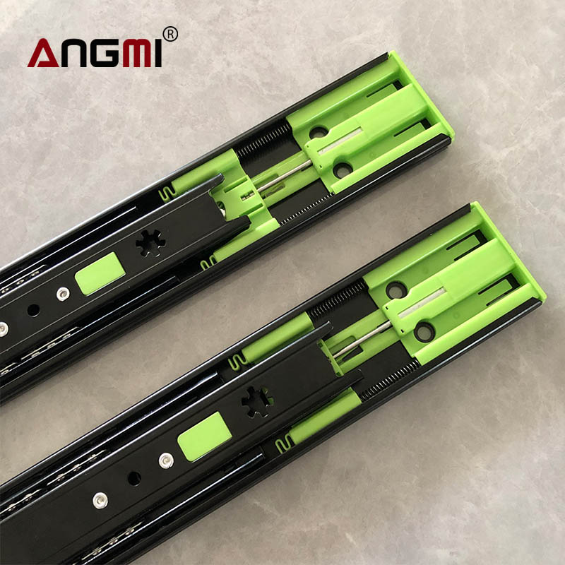 high quality 45 mm width soft close telescopic channel drawer slide rail